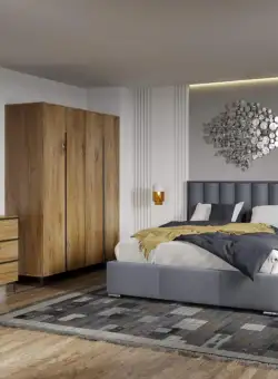 Set Mobila Dormitor Beverley tapitat