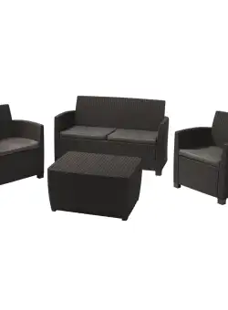 Set mobilier gradina graphite Keter Corona