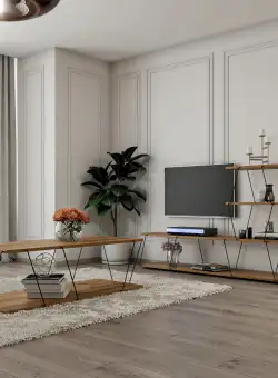 Set mobilier living Basak pin