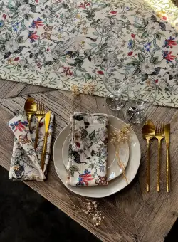 Set Naproane Beige Flower 45 x 45, Bej, 45x45 cm