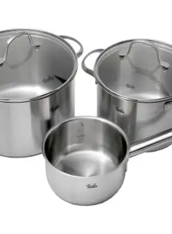 Set oale din inox 3 piese Fissler San Francisco 1.2 L - 5.3 L