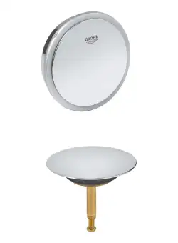 Set ornamente sifon pentru cada Grohe Talento cu preaplin si capac crom