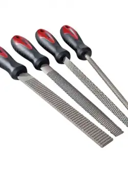 Set pile pentru lemn Toolland HFIS2, 200 mm, 4 piese