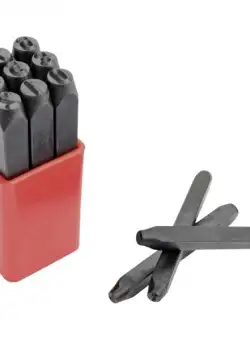 Set poansoane de marcat cifre Mannesmann 245-10, 10 mm, 9 piese