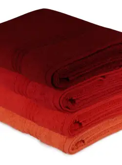 Set prosoape de baie (4 bucăți), Portacaliu, 140x70 cm