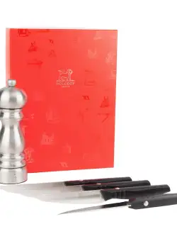 Set rasnita piper si 4 cutite pentru friptura - Peugeot