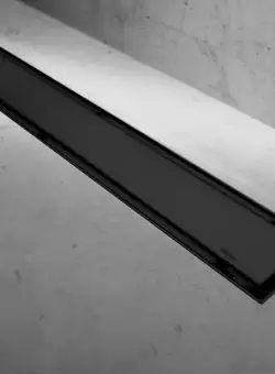 Set rigola pentru dus cu capac Neo Slim Pure Negru - 70 cm