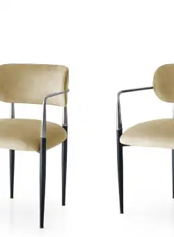 Set scaune (2 bucăți) JN Chair Set (2 Pieces), Crem, 56x83x56 cm