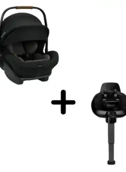 Set scoica auto rotativ Nuna i-size ARRA Next Caviar + Baza isofix BASE next i-Size, nastere - 85 cm, 0 - 13 kg (Negru)