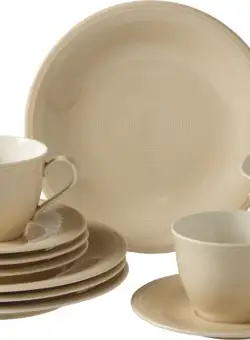 Set servire Villeroy & Boch Color Loop Coffee Sand 12 piese