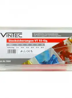 Set sigurante auto plate Vintec 74502, 93 piese