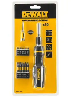 Set Surubelnita Cu Clichet + 10 Biti DeWalt DWHT0-66567