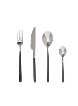 Set Tacamuri Lea Black, 24 Piese