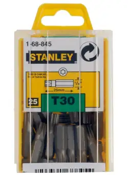 Set Varf Surubelnita 25 buc Stanley 1-68-845 T30 x 25 mm