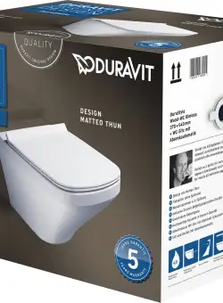 Set vas WC suspendat Duravit Durastyle Rimless cu capac inchidere lenta