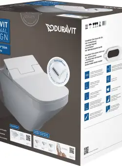 Set vas WC suspendat Duravit DuraStyle si capac slim SensoWash cu functie de bideu