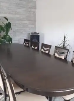 Set Vel 3 , masa 160-200-240-280 + 10 scaune ,nuc