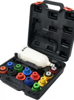 Set YATO pompa rotativa pentru butoi ulei, palnie 2000ml 15 adaptoare