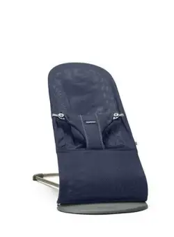 Sezlong balansoar ergonomic bebelsusi, cu sezut reglabil in 3 pozitii Original, Babybjorn Bliss, pliabil Navy Blue Mesh