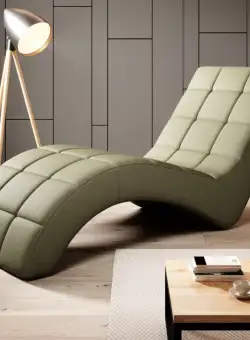 Sezlong tapitat Laguna L167 cm