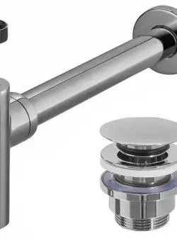 Sifon pentru lavoar Klik-Klak universal Crom