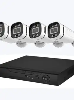 Sistem de supraveghere Wireless, 4 camere 1080p AHD/TVI/CVI pentru exterior/interior cu viziune nocturna în infraroșu