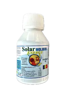 Solar Molibor Energy 100 ml, ingrasamant foliar pe baza de Bor, Solarex (vita de vie, legume, capsuni, floarea soarelui, porumb, rapita), ajuta la inflorire, fructificare si producerea polenului