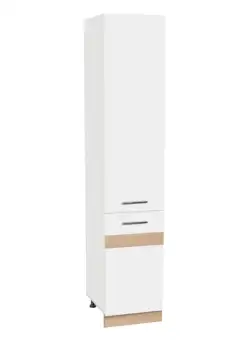 Soldat 40 YANA, 2 usi, corp alb, fronturi alb + sonoma, 40x60x200 cm