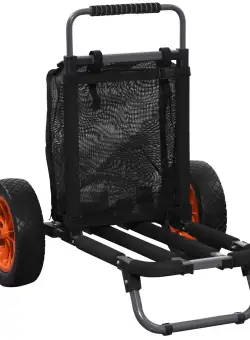 SPORTNOW Cărucior Plajă Pliabil, Aluminiu, Roti Mari 30cm, Ideal pentru Orice Teren, Ușor de Folosit | Aosom Romania