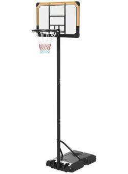 SPORTNOW Cos pentru baschet cu inaltime reglabila, 182-213 cm, Negru