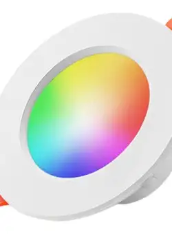 Spot Led RGB inteligent Techstar® ,5W, 2700-6500K, Control vocal, compatibil cu Amazon Alexa si Google Home, WiFi 2.4 GHz, Alb