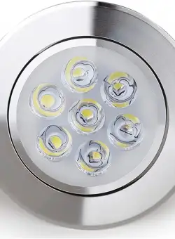 Spot LED Techstar® THD, Alb, Putere 7W, Culoare Lumina 4000K, CRI 80+, Radiator Aluminiu