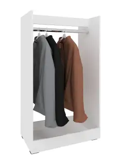 Stender umerase Riz, Alb, 80 x 45 x 140 cm