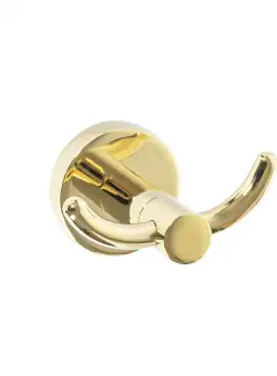 Suport de baie cu 2 brațe pentru prosoape, gold MIST 02