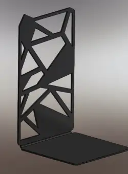 Suport De Carte Shapes Otel, Negru Mat, 18 X 11 Cm