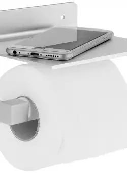 Suport hartie igienica argintiu 390175A