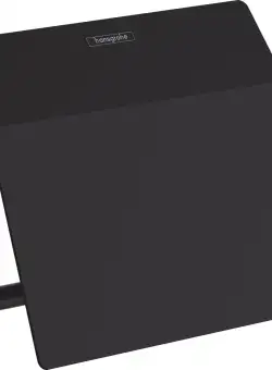 Suport hartie igienica cu aparatoare Hansgrohe AddStoris negru mat