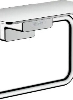 Suport hartie igienica cu raft Hansgrohe AddStoris crom