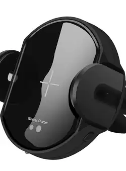 Suport Incarcator Telefon Auto Wireless DCAE Techstar® W5 Fast Charging Senzor Infrarosu Qi pentru Android si IoS