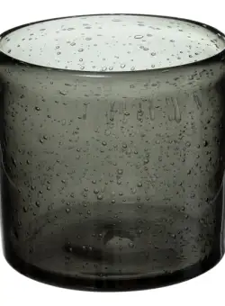 Suport Lumanare Bubbly Gri 12 Cm