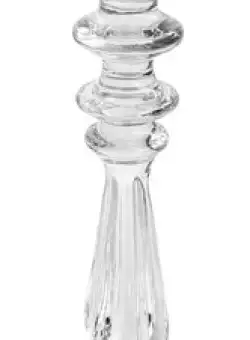 Suport lumanare Deko Senso 34cm sticla transparent