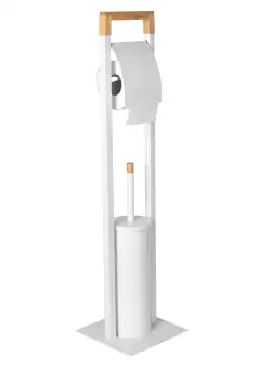 SUPORT METALIC din BAMBUS ALB 390727