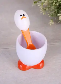 Suport Ou cu lingura pentru copii , Multicolor