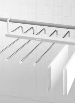 Suport pentru prosoape cuier pentru camara - metal - 6 umerase