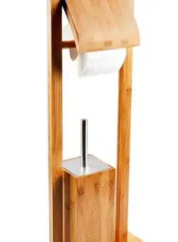 Suport pentru role de toaletă din bambus 381757