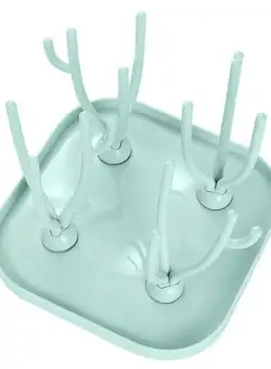 Suport pentru uscarea biberoanelor si accesoriilor Lorelli, Mint Green