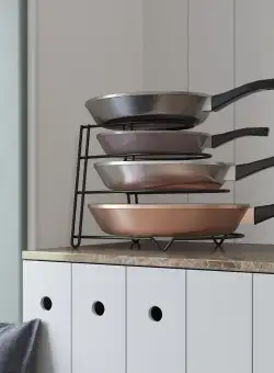 Suport pentru vase KB086, Negru, 23x24.5x33 cm