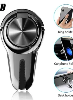 Suport telefon cu inel, multifunctional cu clema pt grila ventilatie+cadou