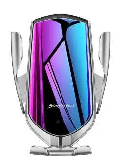 Suport telefon grila MRG L-R1, Smart Wireless, Fast Charge, Gri C373