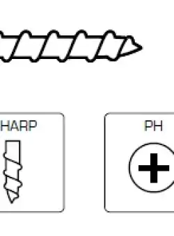 Surub PH2 39x30mm (rigips lemn) Senco - 39A30MP